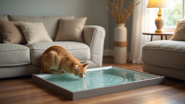 Eau fraîche en continu : le confort d'une fontaine pour votre chat