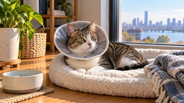 Guide de convalescence : premiers jours suivant la stérilisation du chat
