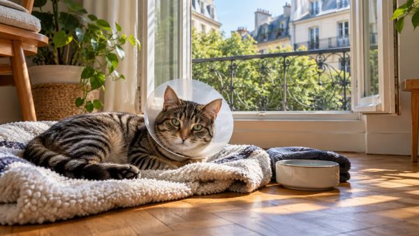 Guide de convalescence : premiers jours suivant la stérilisation du chat
